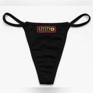 Livity Outernational Livi-G Thong | Hemp Organic Cotton | Black XL | New(F80)✨✨